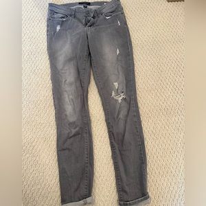 Banana Republic Slim grey distressed jeans